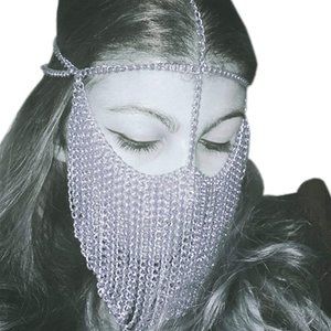 Cosplay / Belly Dancer Face Chainmail Mask